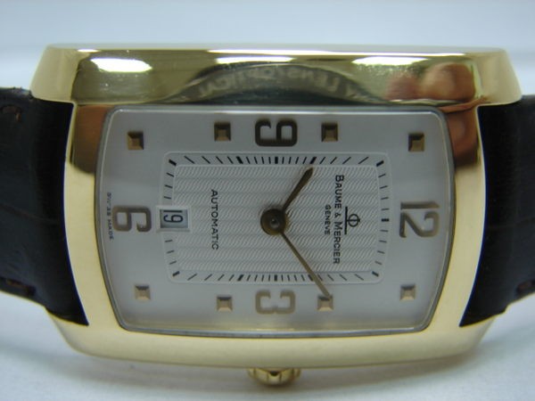 流當品拍賣 原裝 Baume&Mercier; 經典名仕 18K 自動 男錶