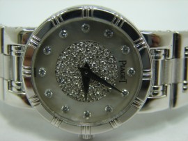 流當品拍賣 原裝 PIAGET 伯爵 DANCER 貝殼小滿天星 石英 18K金 女錶