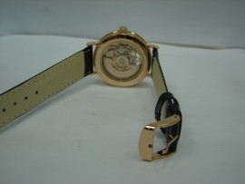 流當品拍賣 原裝 OGIVAL 愛其華 18K 玫瑰金 雙簍空 自動 男錶