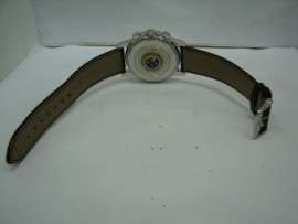流當品拍賣 原裝 LONGINES 浪琴  征服者系列 不鏽鋼 三眼計時 男錶