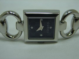 流當品拍賣 GUCCI 120 不鏽鋼 鑽面 女錶