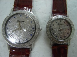 流當品拍賣 原裝 JUVGET 尊爵 滿天星 石英 男女對錶